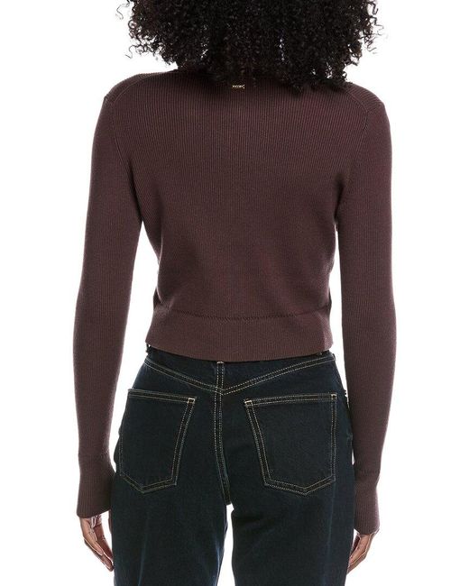 Toccin Black Zoe Classic Cropped Cardigan