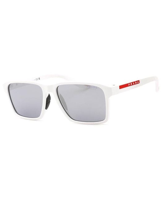 Prada White Ps05Ys 58Mm Sunglasses for men