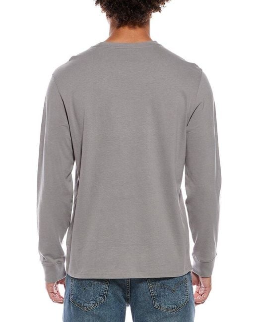 Vince Gray Sueded Jersey Pocket T-Shirt for men