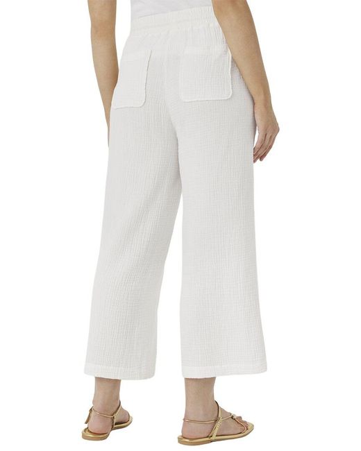 Splendid White Ava Gauze Pant