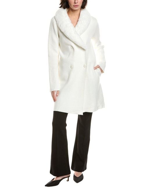 Tahari White Stitched Jacket