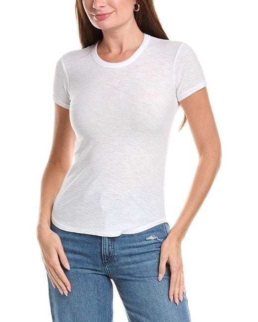 James Perse White Crew Shirt