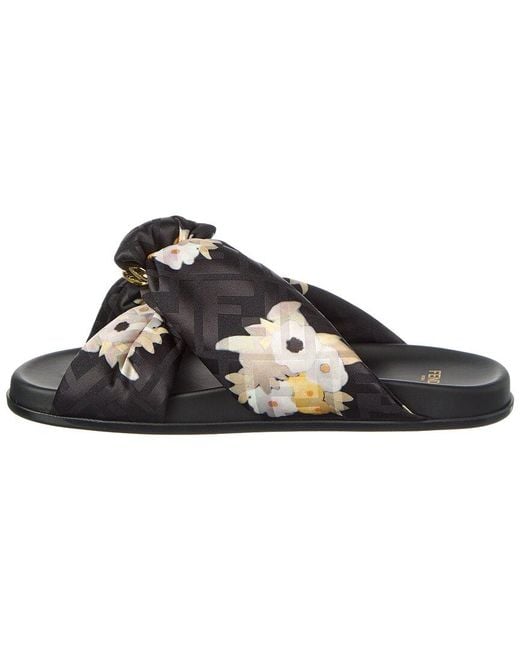 Fendi Black Feel Sandal