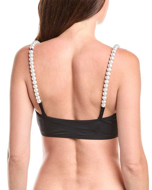 Kate Spade Black Pearl Strap Top