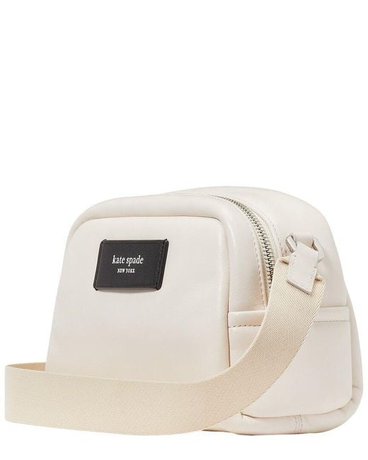 Kate Spade Natural Puffed Smooth Leather Small Crossbody