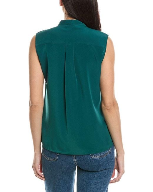 Karl Lagerfeld Green Solid Top
