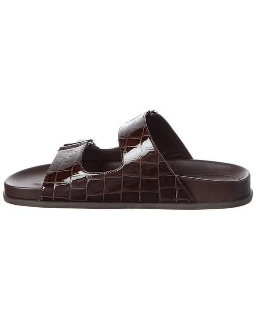 Jimmy Choo Brown Fayence Patent Sandal