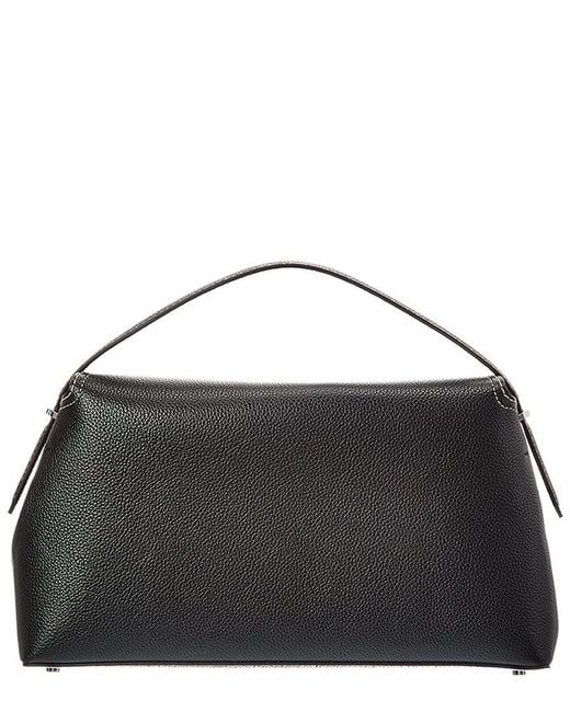 Totême  Black T-lock Leather Top Handle Shoulder Bag