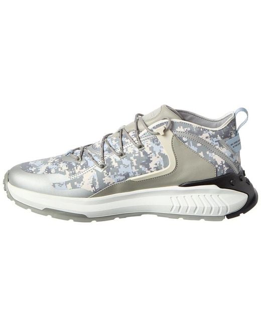 Tod's White Allac Camo Leather Sneaker for men