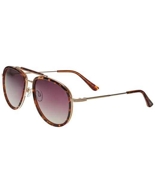 Simplify Brown Ssu129-c1 56mm Polarized Sunglasses