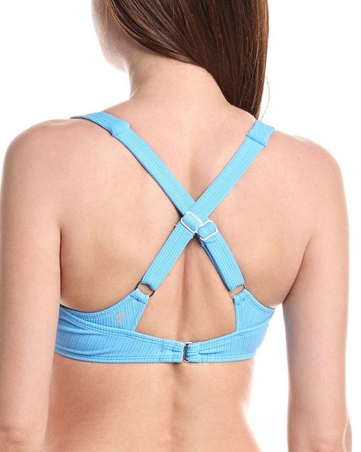 Next Blue Plunge Rem V Neck Bralette