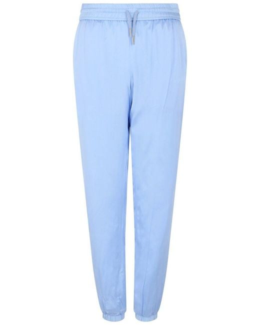 Givenchy Blue Reversible Silk-Lined Track Pant