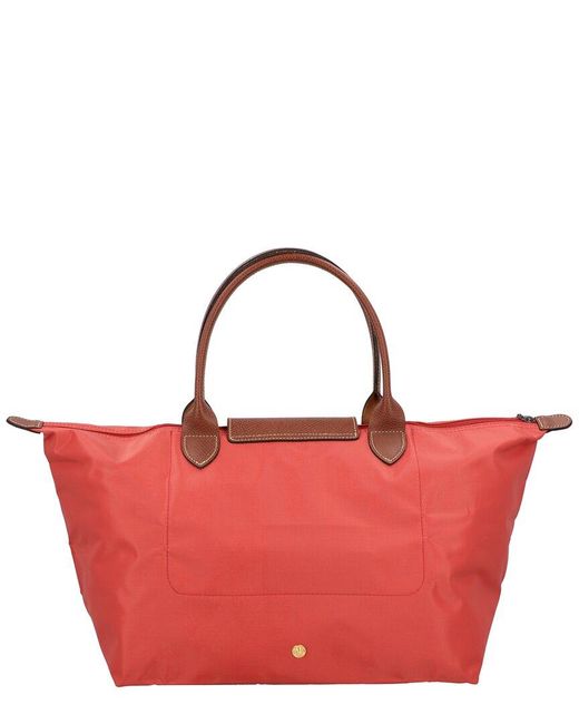 Longchamp Red Le Pliage Original Large Handbag