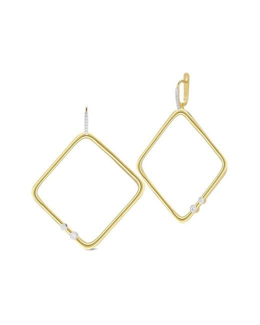 Reiss Metallic 14K 0.20 Ct. Tw. Diamond Earrings