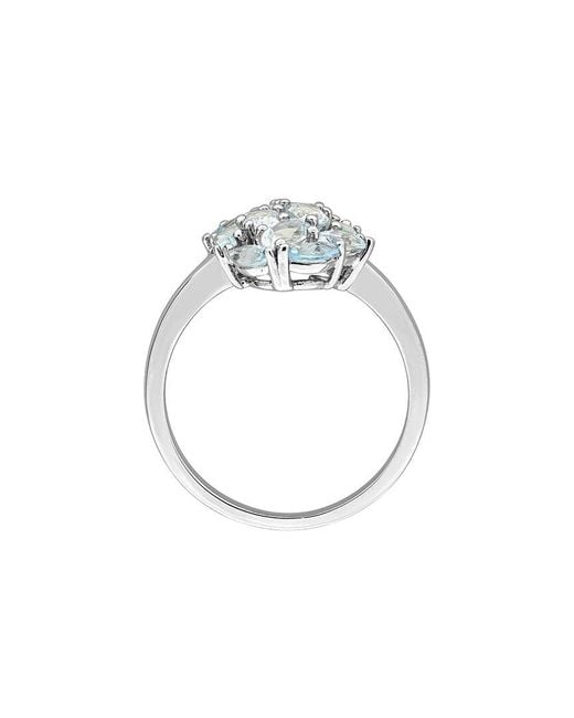 Rina Limor White 2.55 Ct. Tw. Topaz Cocktail Ring