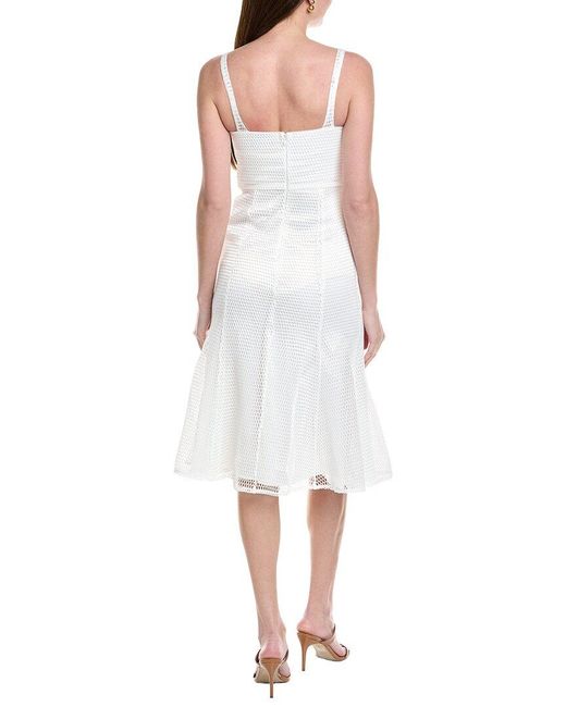 Gracia White Mesh Sleeveless Bodycon Fish Tail Dress