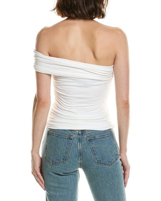 Bardot White Anina Knit Top