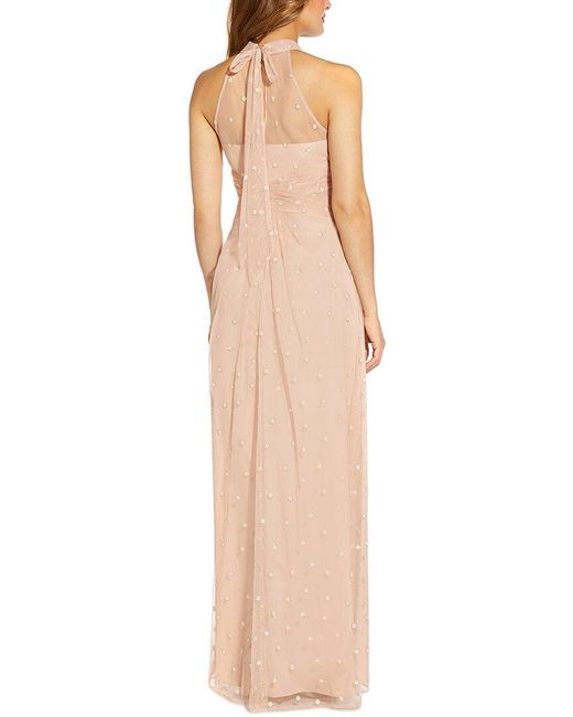 Adrianna Papell Natural Soft Solid Maxi Dress