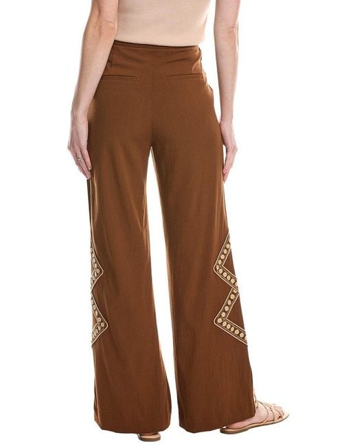 Ba&sh Brown Taos Straight Trousers