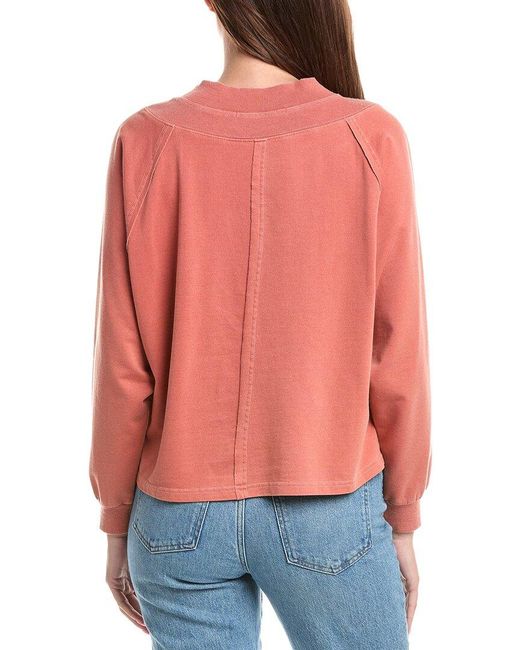 XCVI Red Xenith Pullover