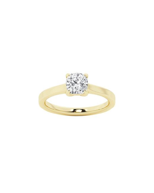 Lab Grown Diamonds Metallic 14K 1.00 Ct. Tw. Lab-Grown Diamond Solitaire Engagement Ring
