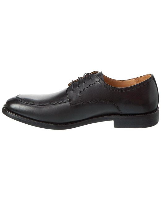 Warfield & Grand Black Haddock Leather Dress Shoe for men