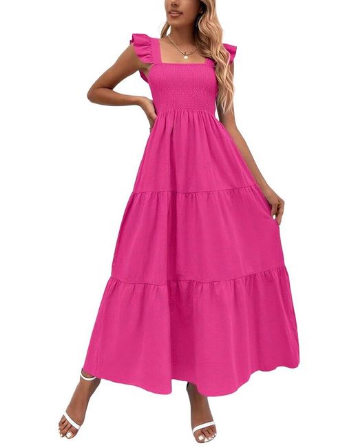 TAZGA Pink Maxi Dress