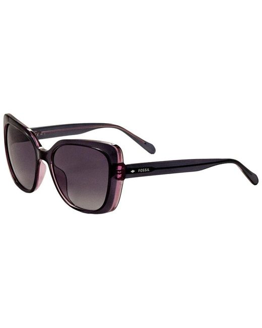 Fossil Brown 55Mm Sunglasses