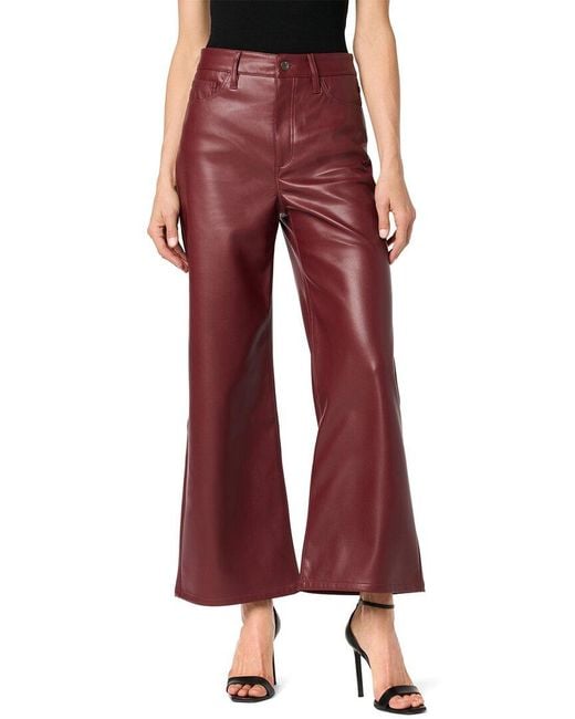 Joe's Jeans Red Joes Jeans Wide Leg Burgundy Ankle Jean