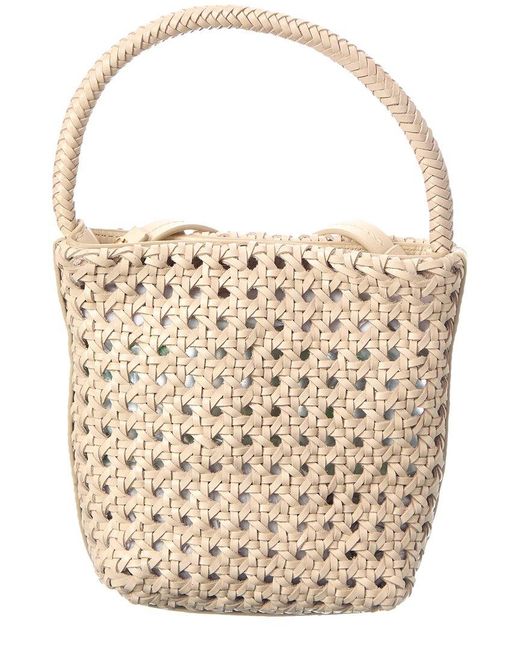 Madewell Natural Micro Caning Bucket Bag