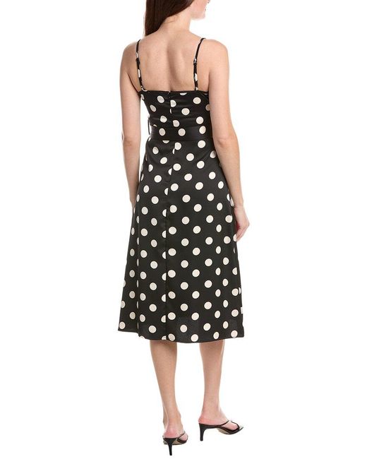 Sam Edelman Black Belted Polka Dot Dress