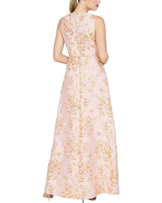 Kay Unger Pink Bennet Walk Thru Jumpsuit