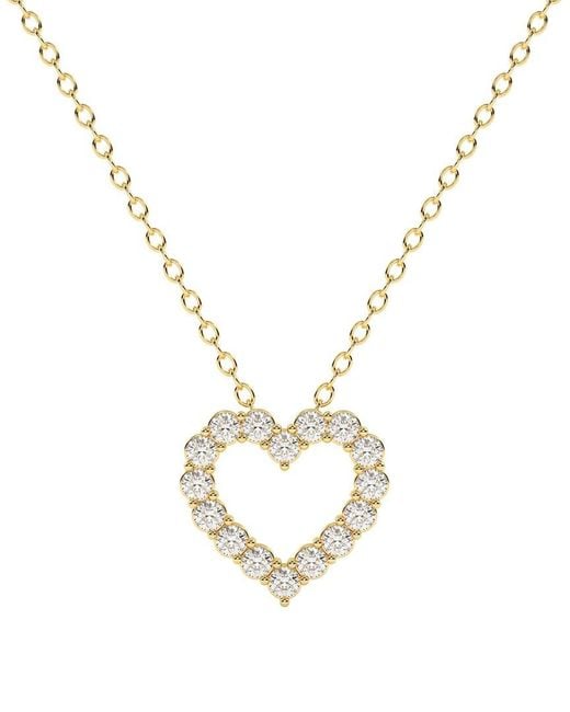 Lab Grown Diamonds Metallic 14K 1.00 Ct. Tw. Lab-Grown Diamond Necklace