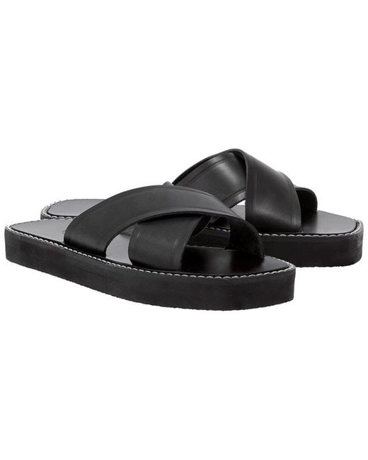 Ancient Greek Sandals Black Thais Zeus Leather Sandal
