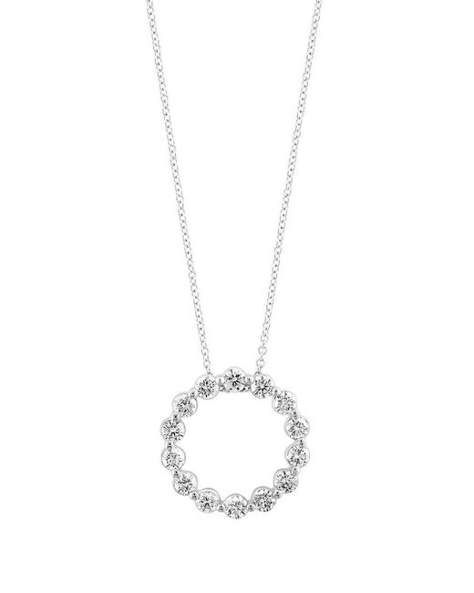Effy Fine Jewelry White 14K 1.45 Ct. Tw. Lab-Grown Diamond Necklace