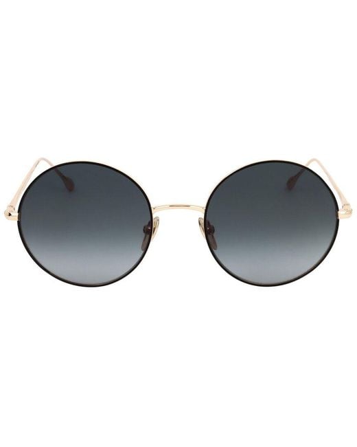 Isabel Marant Blue Round Gradient Smoke Sunglasses