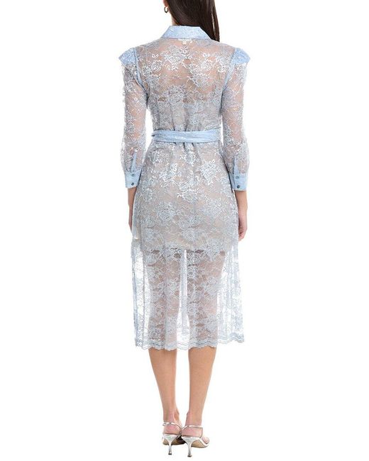 L'Agence Blue Kaiya Lace Dress