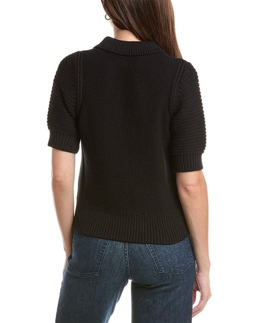 Michael Stars Black Marley Collared Popover