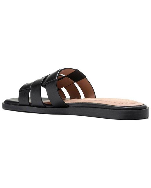 Cole Haan Black Go-To Ensley Leather Slide Sandal