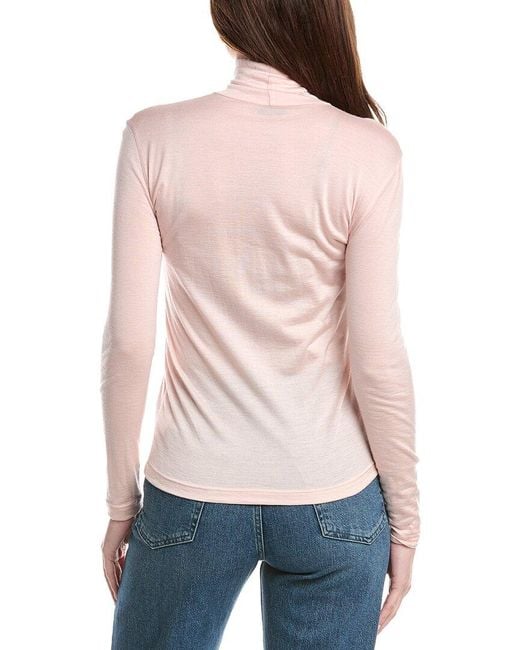 Akris Blue Cashmere & Silk-Blend Top