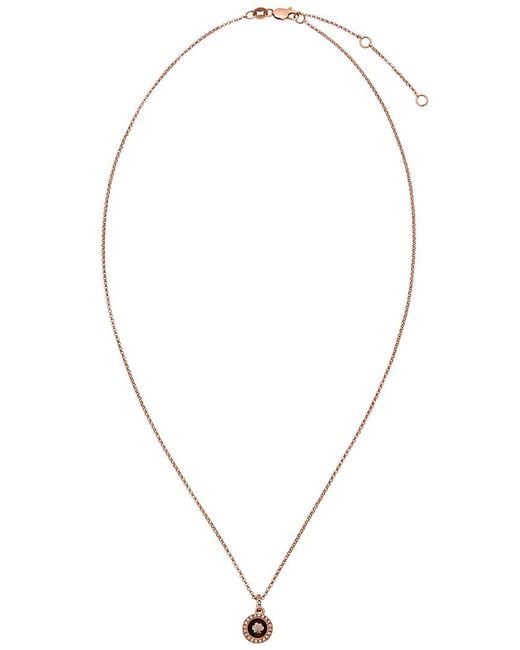 Diana M White Fine Jewelry 14k Rose Gold 0.66 Ct. Tw. Diamond & Topaz Necklace