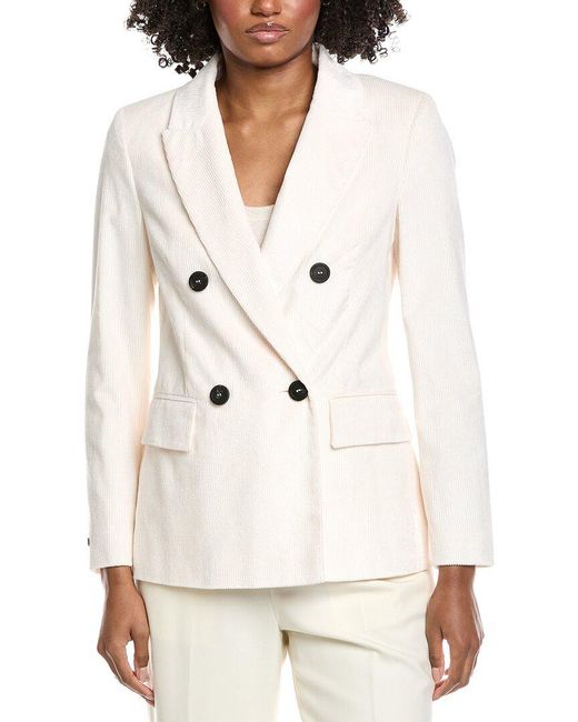 Peserico White Corduroy Jacket