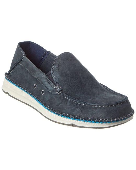 Clarks Blue Gorsky Free Nubuck Loafer for men