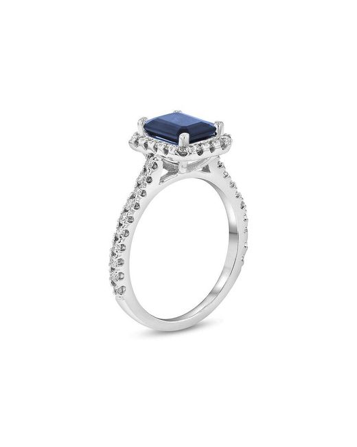 LEVARON Blue 14K 2.00 Ct. Tw. Diamond & Sapphire Cocktail Ring