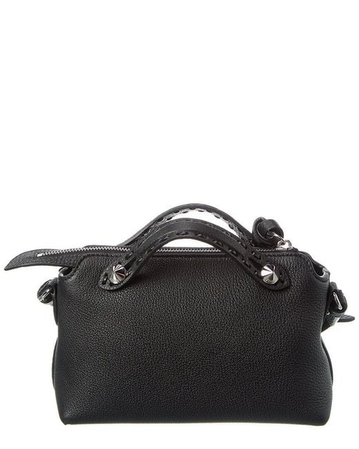 Fendi Black By The Way Selleria Mini Leather Satchel