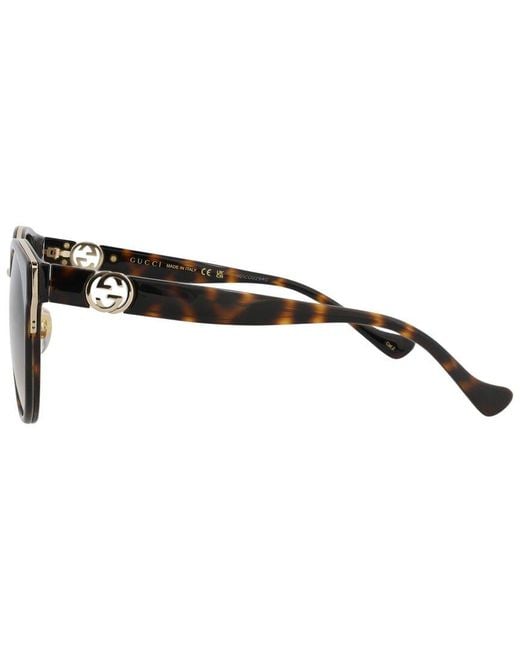 Gucci Brown Best 56Mm Sunglasses