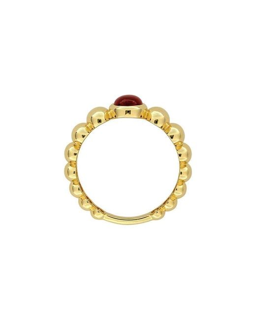 Rina Limor White 0.75 Ct. Tw. Garnet Puffy Band Ring