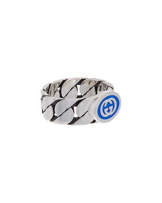 Gucci White Silver Ring