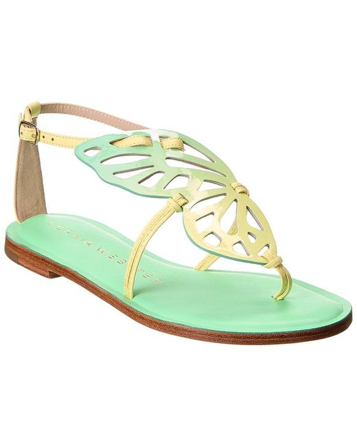 Sophia Webster Green Butterfly Leather Sandal