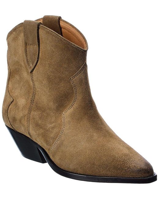 Isabel Marant Brown Dewina Suede Bootie